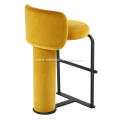 New style advanced sense backless yellow bar stool